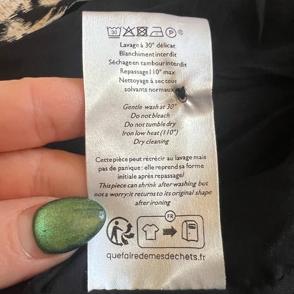 Sezane Noemia Dress, Mosaic Black and White Print - Picture 15 of 15